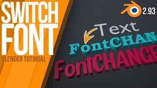 How to load & change the font | Blender 2.9 | Tutorial