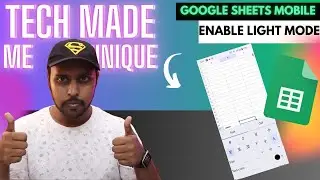 How to enable light mode in google sheets mobile | google sheets dark mode disable