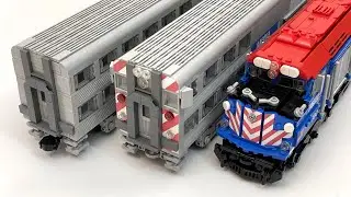 LEGO 1:48 Metra EMD F40C + Nippon Sharyo Bilevel Gallery Cars (Power Functions)