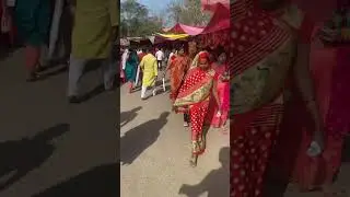 Indian people going to Temple 