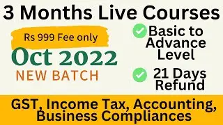 Learn Tally Prime with AS, IndAs, Audit, Financial Reporting, GST, Income Tax ROC| Fee Rs 999 Only