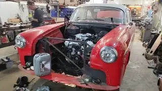 Packard V8 в работе, тяжело идёт...