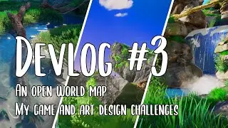 An OPEN WORLD map - My GAME and ART design challenges | Devlog #3 | Unreal Engine 5