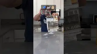 No Spill Newspaper Trick 📰💧