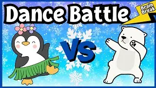 Dance Battle: Penguins VS Polar Bears | Winter Brain Break | Just Dance