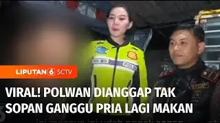 Viral! Polwan Tegur Pria Mabuk yang Sedang Makan Dianggap Tak Sopan | Liputan 6