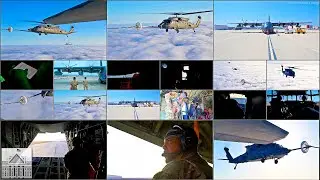 HC-130J Super Hercules AIRCREW Refuels HH-60G Pave Hawk Helicopters - Bamboo Eagle