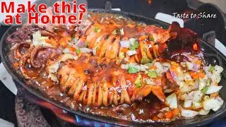 SIMPLE WAY & SECRET How to cook Tasty SQUID recipe❗ EASY technique of Cooking Sizzling Squid