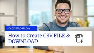 How to Create CSV FILE & DOWNLOAD ( Angular )