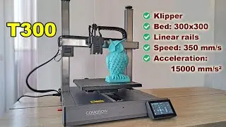 Comgrow T300 - a big Klipper based bed slinger with linear rails on all 3 axis