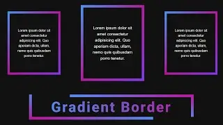 Multi Color Gradient Border Using Pure CSS | 