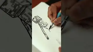 [ASMR] Drawing Enderman From Minecraft