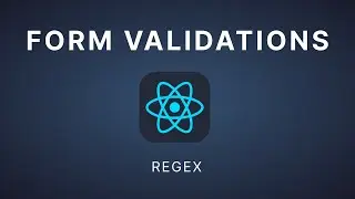 Forms Validation Regex React JS