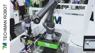 Полировка детали с помощью коллаборативного робота TM5-700 (Techman Robot, Тайвань)