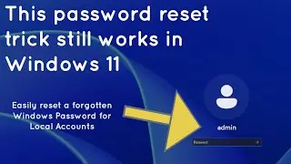 Reset a forgotten password in Windows 11