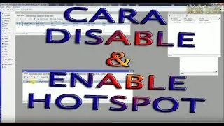 CARA ENABLE DAN DISABLE SERVER HOTSPOT MIKROTIK