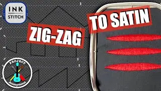 INK/STITCH EASY CUSTOM SATIN STITCH | Zig-Zag Line to Satin Feature
