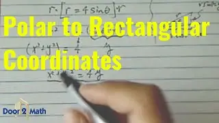 EASY Way to Convert From Polar to Rectangular | Convert r = 4sinθ to Rectangular Form | Trig