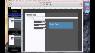 Link multiple pages through base template website menu using HTML Egg Pro for Mac