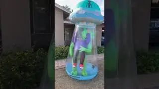 Unique Adult Inflatable Halloween Costume! | Alien Abduction And Jet Pack Make You Outstanding!