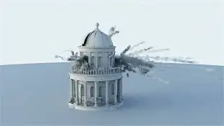 Houdini RBD Pyro destruction simulation