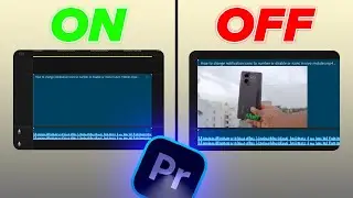 How to Turn ON or OFF Thumbnails in Timeline?(Adobe Premiere Pro)