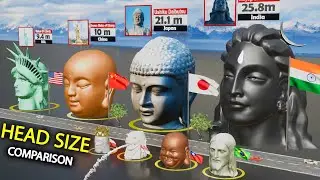 STATUE HEAD Size Comparison 2024 | Size Comparison