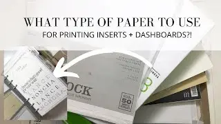 What type of paper to print planner inserts on?! | paper, vellum, acetate or Tomoe River paper