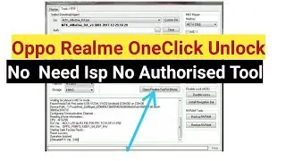 Oppo Realme One Click Unlock || No Need Isp | No Need Authorised Tool || Offline Unlock Oppo Realme