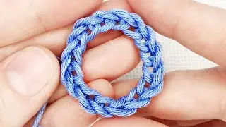 Knotless Foundation Chain in the Round. Crochet Chain: How to do an Invisible Join.