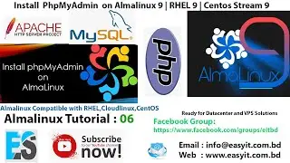 Install and Configure PhpMyadmin on Almalinux 9|RHEL 9|CentOS Stream 9 | Easy IT