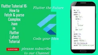 Flutter json parsing | Flutter Parse Json| Parse Complex Json | Nested Json Parsing in flutter | #16