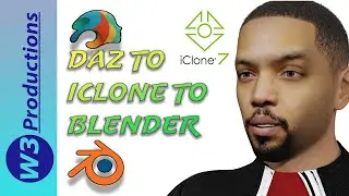 Daz 3D to Blender 2.8 Tutorial - From Daz to IClone 7 to Blender 3D