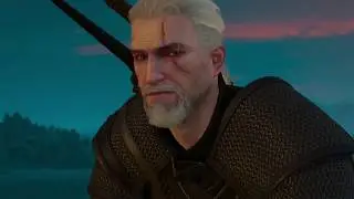 Geralt looks out at player