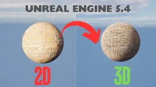 How to Convert 2D To 3D Texture Tutorial | Unreal Engine 5.4😎