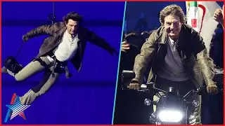 Tom Cruise SKYDIVES In Jaw-Dropping Stunt At Paris Olympics Closing Ceremony