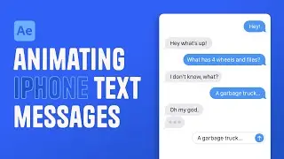 After Effects Tutorial - Animating iPhone text messages