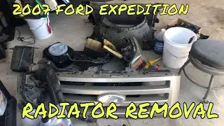 How to remove a radiator in 2007 Ford Expedition limited