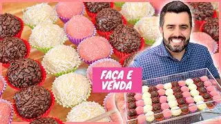 Ganhe DINHEIRO com BRIGADEIRO GOURMET I 3 Receitas que mais vendem I Receitas de Pai