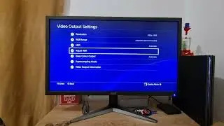 setting up PS4 Pro on 4k HDR gaming monitor.