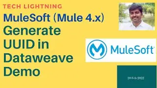 Mulesoft | How to generate UUID in Dataweave Demo | Dataweave