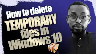 How to delete temporary files in windows 10 manually