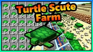 Simple Turtle Egg Scute Farm | 1050+ Scute per Hour | 1.20 - 1.21+ | Minecraft Scute Farm