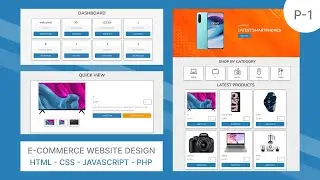 Complete Responsive E-Commerce Website Using HTML - CSS - JavaScript - PHP PDO | Admin Login