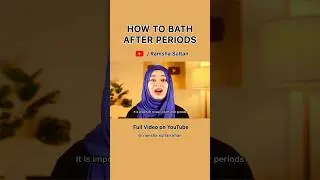 How to Bath After Periods ?🩸GHUSL Ka FARZ TARIKA ✨🧼 @ramshasultankhan #shorts #ramadan #periods