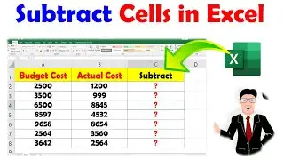 How to Subtract in Excel Excel Minus Formula How To Subtract Cells From Each Other In Excel
