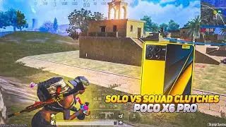 AGGRESSIVE 1v4 SQUAD WIPE 💥 || POCO X6 PRO GAMEPLAY || POCO X6 PRO GAMING TEST BGMI