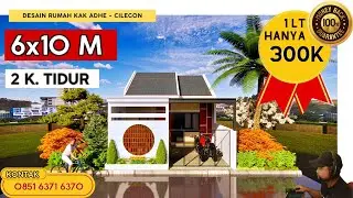 Desain Rumah Japandi 6x10 M (1 Lantai) 2 Kamar Tidur | Kak Adhe - Jasa Desain Rumah Cilegon