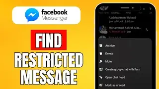 How To Find Restricted Message On Messenger (2024) New Update