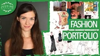 How to create a fashion portfolio | TUTORIAL Parsons fashion design major | Justine Leconte